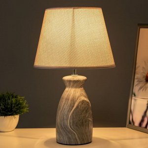 Настольная лампа "Лаена" E14 40Вт серый 22,5х22,5х37 см RISALUX