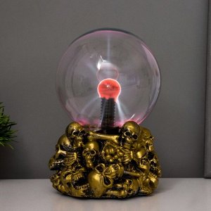 Плазменный шар "Черепа", 20 см