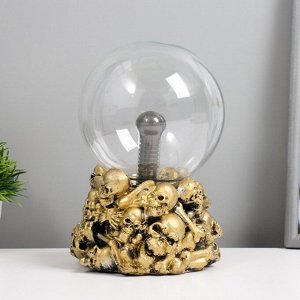 Плазменный шар "Черепа", 20 см