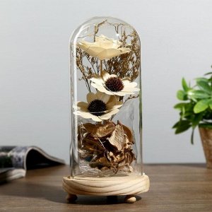 Фигурка светящаяся колба RISALUX «Букетик», LED-ночник, 3xААА, 22.5x9.5x11 см