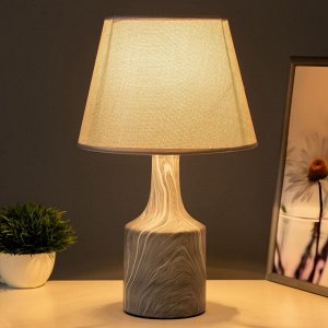 Настольная лампа "Изель" E14 40Вт серый 22,5х22,5х37 см RISALUX