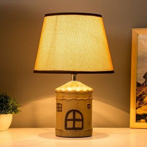 Настольная лампа "Мейзон" E14 40Вт коричневый 22,5х22,5х33,5 см RISALUX
