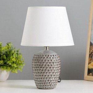 Настольная лампа "Пина" Е14 40Вт светло-серый 17,5х17,5х26 см RISALUX