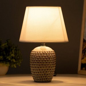 Настольная лампа "Пина" Е14 40Вт светло-серый 17,5х17,5х26 см RISALUX