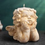 Подсвечник &quot;Молящийся ангел&quot; 10х11,5х11см, позолота