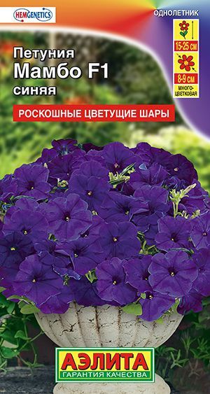 Петуния Мамбо синяя F1 (многоцветковая)