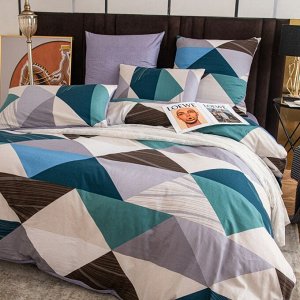 Viva home textile Комплект постельного белья  1,5СП Сатин 100% хлопок C602