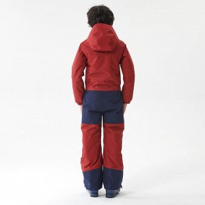 Детский лыжный костюм - темно-бордовый/темно-синий