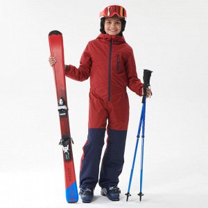 Детский лыжный костюм - темно-бордовый/темно-синий