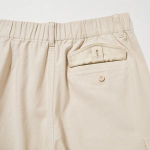 Широкие прямые брюки-карго (длина 70-72 см.), натуральный