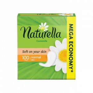 NATURELLA Женские гигиенические прокладки на каждый день Camomile Normal 100шт ПрепакКороб