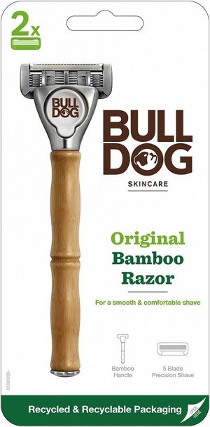 Bulldog Original Bamboo Razor - бритва с 5 лезвиями и ручкой из бамбука