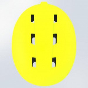 Детский лыжный шлем h100 неон желтый