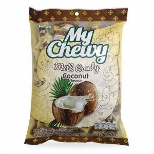 ЖЕВАТЕЛЬНЫЕ МОЛОЧНЫЕ КОНФЕТЫ С КОКОСОМ "MY CHEWY"