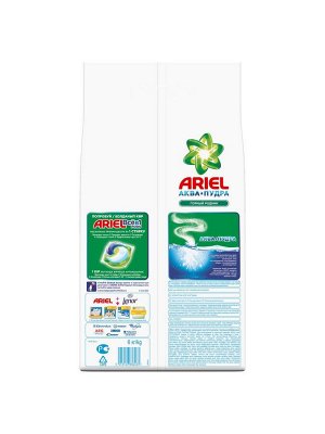 Стиральный порошок Автомат Ariel Горный родник 40 стирок 6 кг, Ариэль