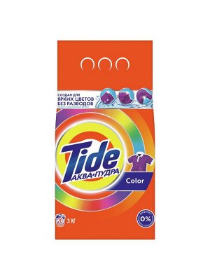 Стиральный порошок Автомат Tide Color 20 стирок 3 кг, Тайд