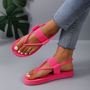 Женские сандали на толстой подошве, розовый