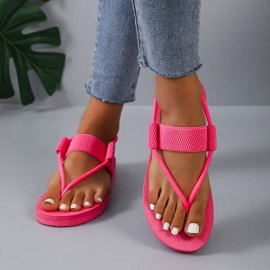 Женские сандали на толстой подошве, розовый