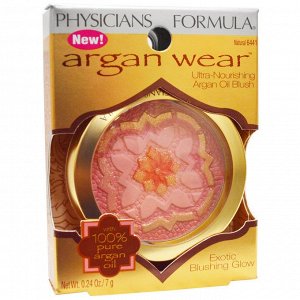Physicians Formula, Inc., Argan Wear, румяна с аргановым маслом, натуральный оттенок, 0,24 унции (7 г)