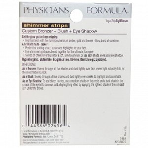 Physicians Formula, Inc., Мерцающие полоски, Вегас/легкий бронзер, 8,5 г (0,3 унции)