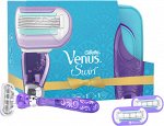 Подарочный набор GILLETTE VENUS Swirl Бритва с 1 СменКассетой+CменКассеты д/бритья 2шт+косметичка