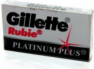 GILLETTE RUBIE Plus Сменные лезвия для безопасных бритв 5шт