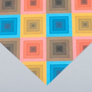 Бумага для скрапбукинга «Ромбы», плотность 180 г, 15.5x17 см