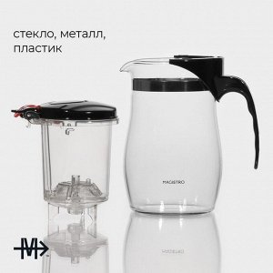 Заварочный чайник Magistro «Мехико», 750 мл, пластиковое сито, стекло