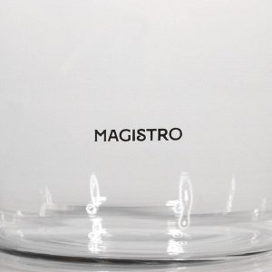 Чайник стеклянный заварочный Magistro «Шейди», 750 мл, с металлическим ситом, пластиковая колба