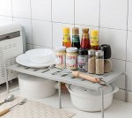Бытовая раздвижная полка для кухонных принадлежностей