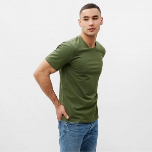 Футболка мужская MINAKU REGULAR FIT: цвет хаки