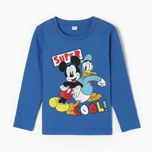 KAFTAN Футболка с длинным рукавом &quot;Микки Маус и друзья&quot;, Disney, рост, синий