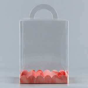 Коробка-сундук, кондитерская упаковка «Нежные цветы», 14 х 14 х 18 см