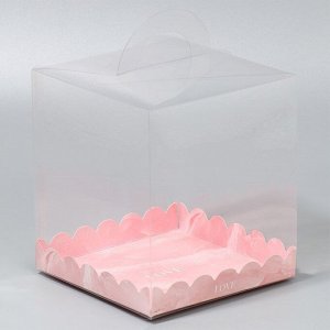Коробка-сундук, кондитерская упаковка «Love», 16 х 16 х 18 см