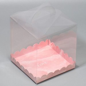 Коробка-сундук, кондитерская упаковка «Love», 16 х 16 х 18 см