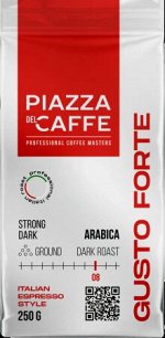 Кофе Пьяцца Del cafe Густо Форте 250 г мол. 1/12
