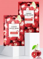 Тканевая увлажняющая маска для лица с экстрактом вишни SADOER