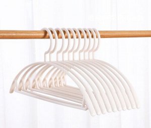 Набор плечиков для одежды (10 шт), полукруглые, цвет бежевый