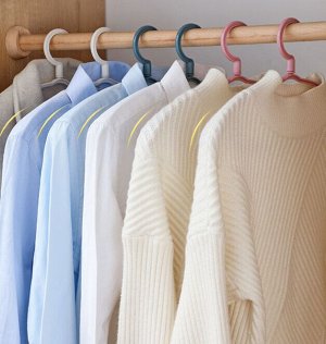 Набор плечиков для одежды (10 штук), с утолщенными, нескользящими и широкими плечами, цвет синий