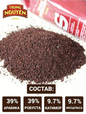 Кофе молотый TRUNG NGUYEN S 500гр. Натуральный жареный, (CA PHE RANG XAY S) Вьетнам