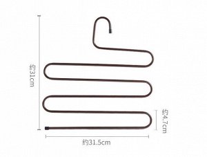 Многоуровневая вешалка для брюк, цвет коричневый