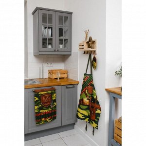 Доляна Полотенце кухонное «Генерал кухни» 35х60 см