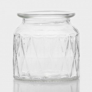Банка для сыпучих продуктов Доляна «Голубки», 500 мл, 11*17 см, с керамической крышкой, стекло, прозрачная
