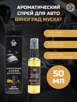 Arida Home Ароматический спрей для авто &quot;Виноград мускат&quot; 50 мл