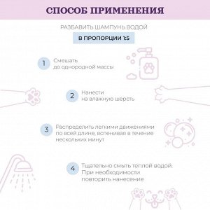 Шампунь для собак и кошек Увлажняющий Амиго / AMIGO, 300 мл