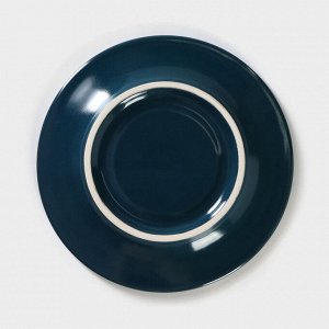 Блюдце фарфоровое универсальное Blu reattivo, d=15 см, цвет синий