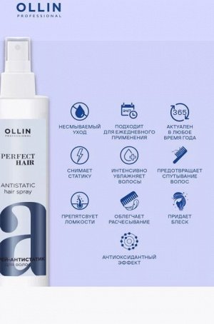 Оллин OLLIN PERFECT HAIR Спрей-антистатик для волос 250мл Оллин