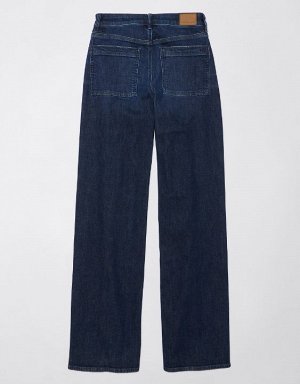 AE Dreamy Drape Stretch Super High-Waisted Baggy Wide-Leg Jean