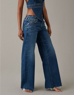 AE Stretch Low-Rise Baggy Wide-Leg Jean