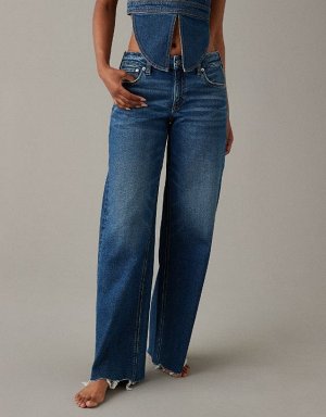 AE Stretch Low-Rise Baggy Wide-Leg Jean